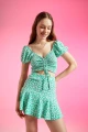 Ven Boutique Kolları Tül Detaylı Mini Elbise Ven Boutique Kolları Tül Detaylı Mini Elbise