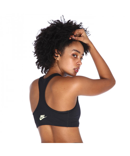 Nike W Dri-Fit Swsh Nonpded Bra Dnc Kadın Siyah Antrenman Sporcu Sütyeni