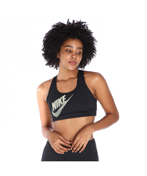 Nike W Dri-Fit Swsh Nonpded Bra Dnc Kadın Siyah Antrenman Sporcu Sütyeni