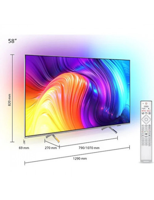 Philips 50PUS8007 50" 127 Ekran Uydu Alıcılı 4K Ultra HD Android Smart LED TV